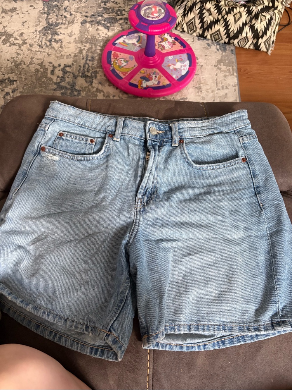 Zara Light Blue Denim Jean Shorts